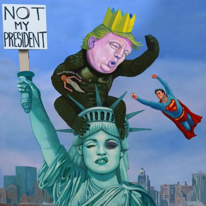 660x660 Madonna Shares Scottish Artist's Donald Trump Painting - Donald Trump Painting