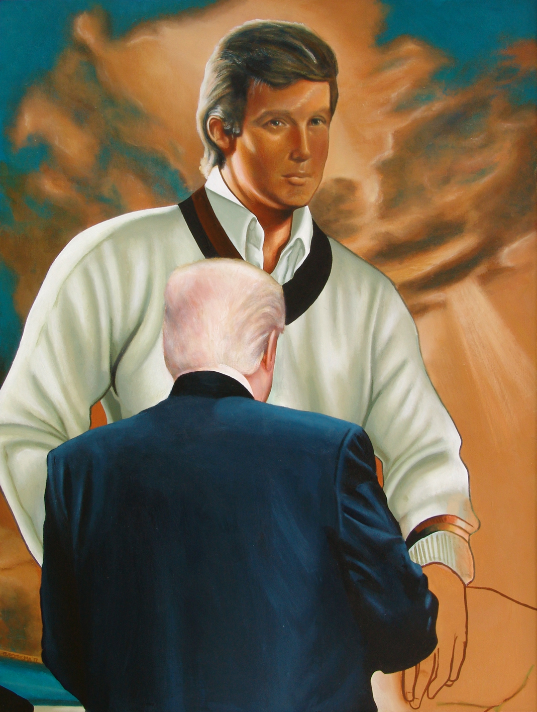 1069x1417 Daily Realism Paintings By Gerard Boersma Donald Trump Looking - Donald Trump Painting