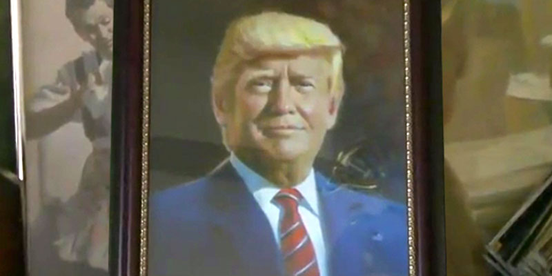 800x400 Donald Trump Thanks Alabama Artist For Remarkable Portrait - Donald Trump Painting