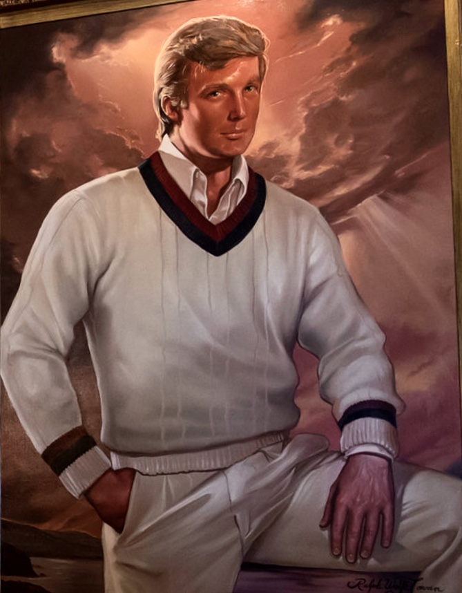 669x858 Althouse Oh! This Portrait Of Donald Trump! - Donald Trump Painting Portrait