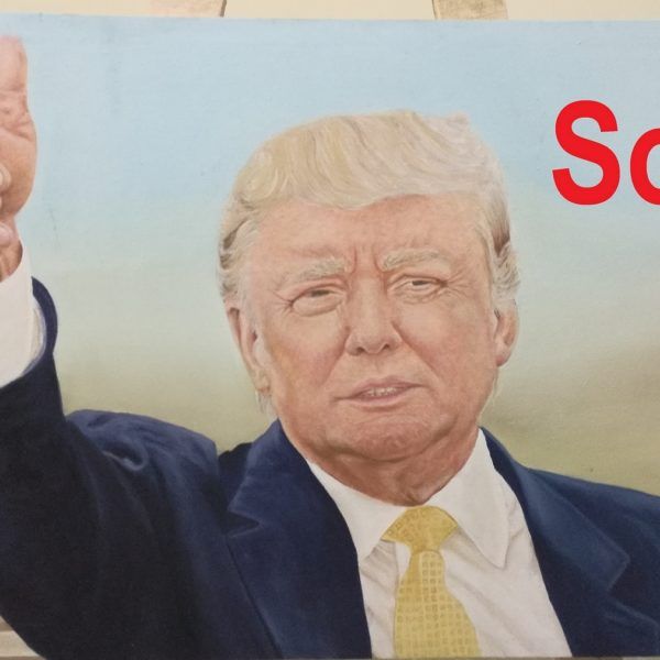 600x600 Pin By Khurram Rasheed On Portrait Painting John - Donald Trump Portrait Painting