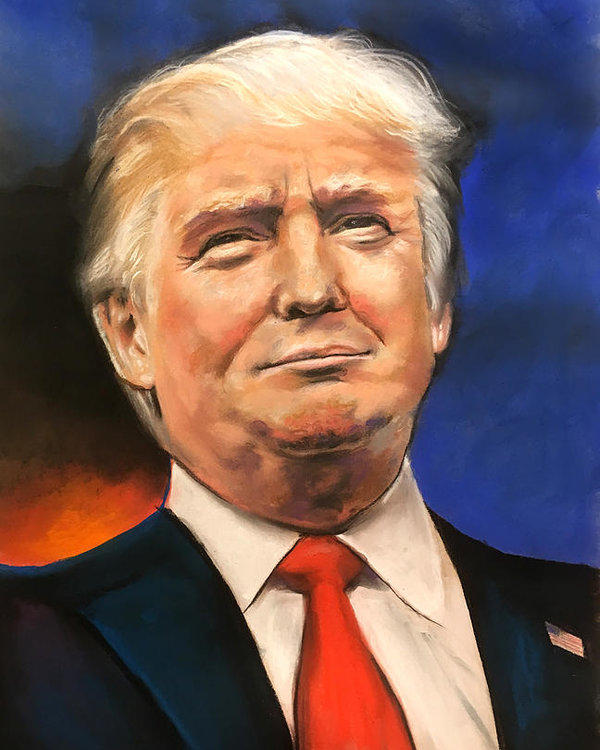 Donald Trump Portrait Painting at PaintingValley.com | Explore ...