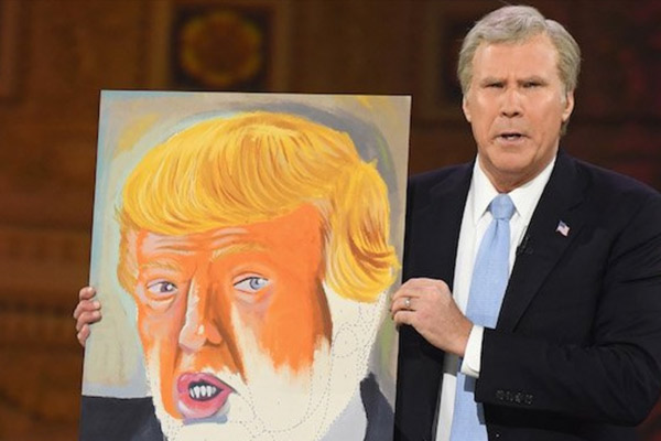 600x400 Will Ferrell Disses Donald Trump As - Donald Trump Portrait Painting