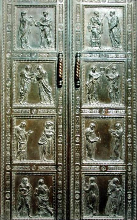 450x720 Doors Depicting Martyrs - Donatello Painting