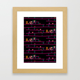 264x264 Donkey Kong Framed Art Prints Society6 - Donkey Kong Painting