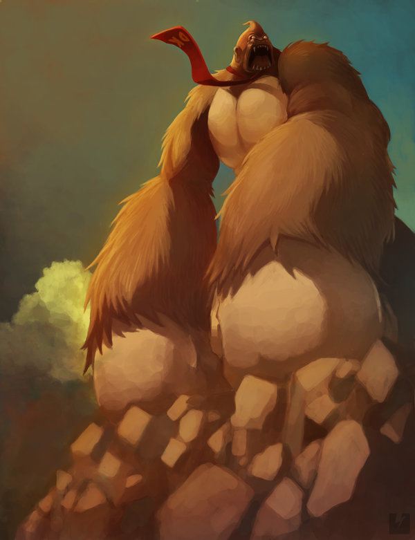 600x781 Donkey Kong By Ry Spirit - Donkey Kong Painting