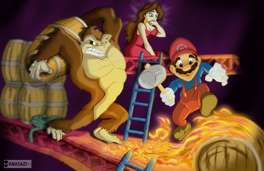 900x585 Wamahato's Post Rooster Teeth - Donkey Kong Painting