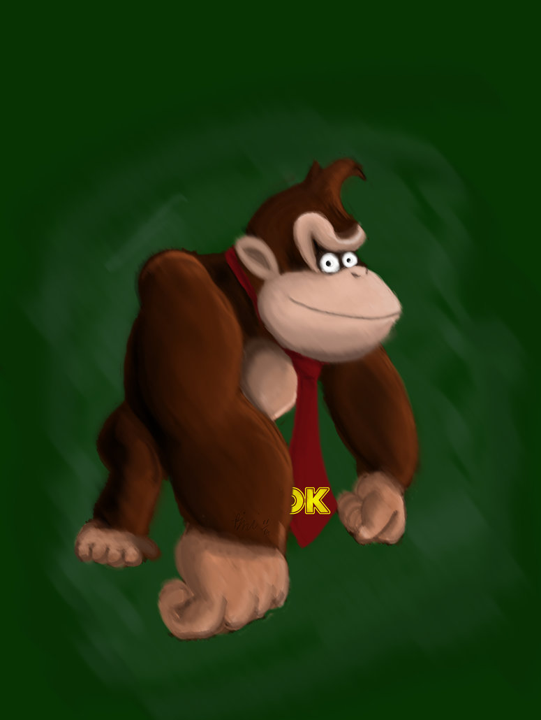 775x1030 Donkey Kong Speed Painting By Idroidmonkey - Donkey Kong Painting