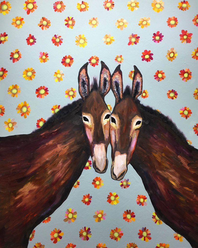 819x1024 Donkey Love - Donkey Painting