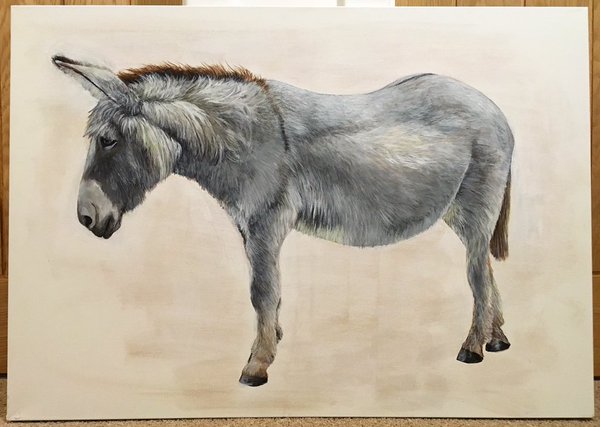 600x427 Frantick Art On Twitter Been Painting A Donkey The Last Couple - Donkey Painting