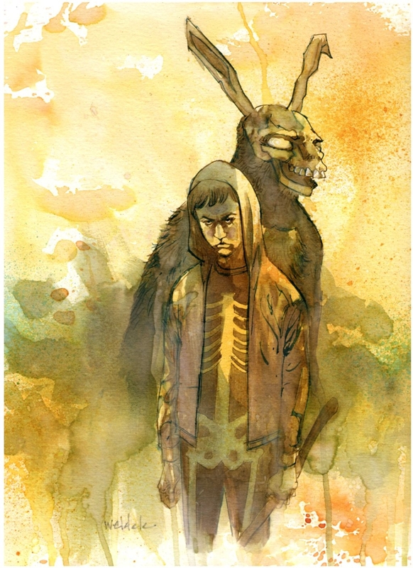 582x800 Donnie Darko [Movie Fan Art] This Is The Story - Donnie Darko Painting