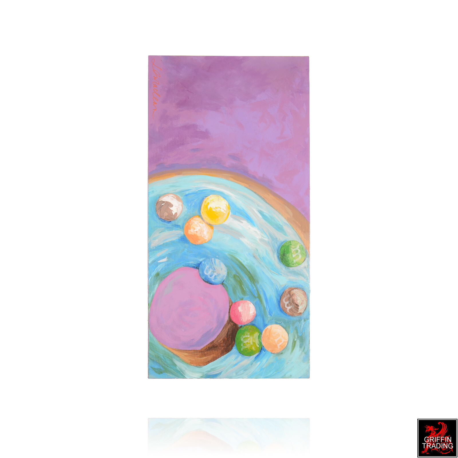 1600x1600 Mmmm Mampm Original Donut Painting - Donut Painting