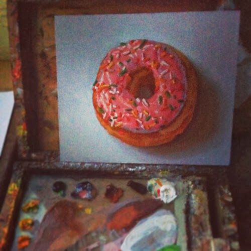 500x500 Oil Paintings By Abbey Ryan - Donut Painting