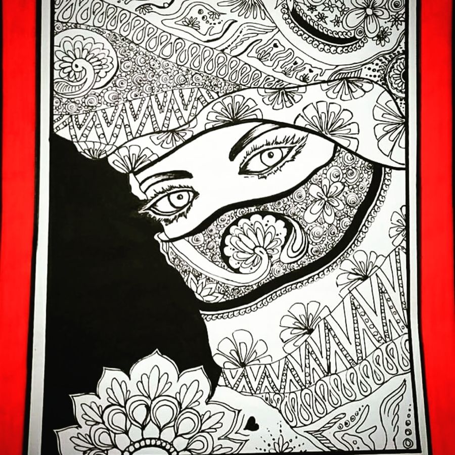 900x900 Doodle Art Painting By Artist Chaitra K.r - Doodle Art Painting