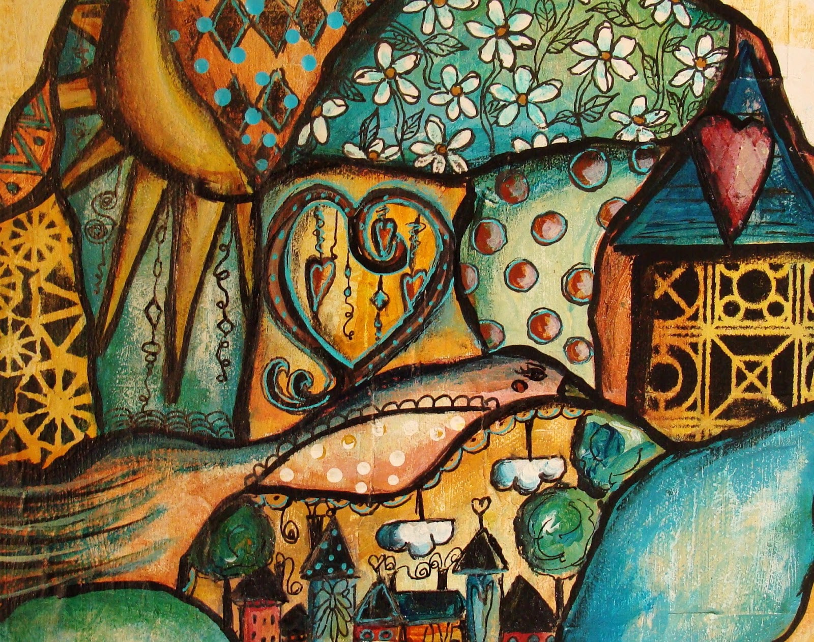 1600x1261 My Art Journal Doodle Painting - Doodle Art Painting