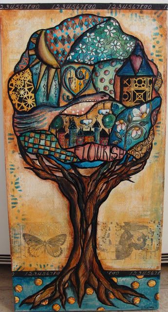 345x640 My Art Journal Doodle Painting Whimsical Art - Doodle Painting