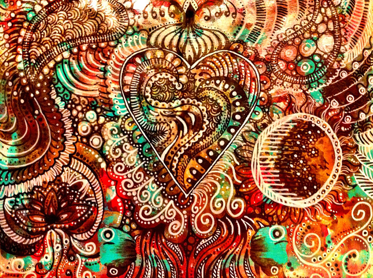 768x574 White Violet Art Some Zen Doodles! ) - Doodle Painting