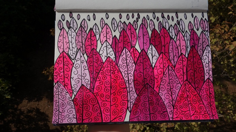 800x450 Creating Depth Leaf Doodle Painting Skillshare Projects - Doodle Painting