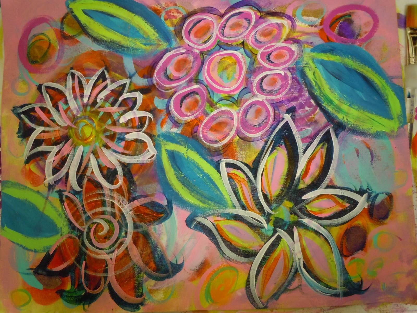 1600x1200 Daisy Maisie Journaling Momma Doodle Unleashed With Traci - Doodle Painting