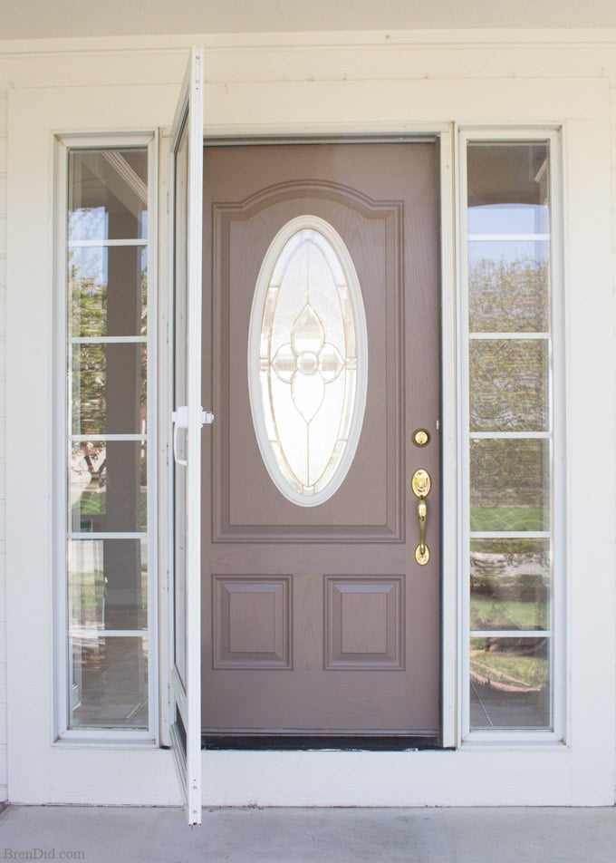 680x952 Front Door Painting For Instant Curb Appeal Before And After - Door Painting