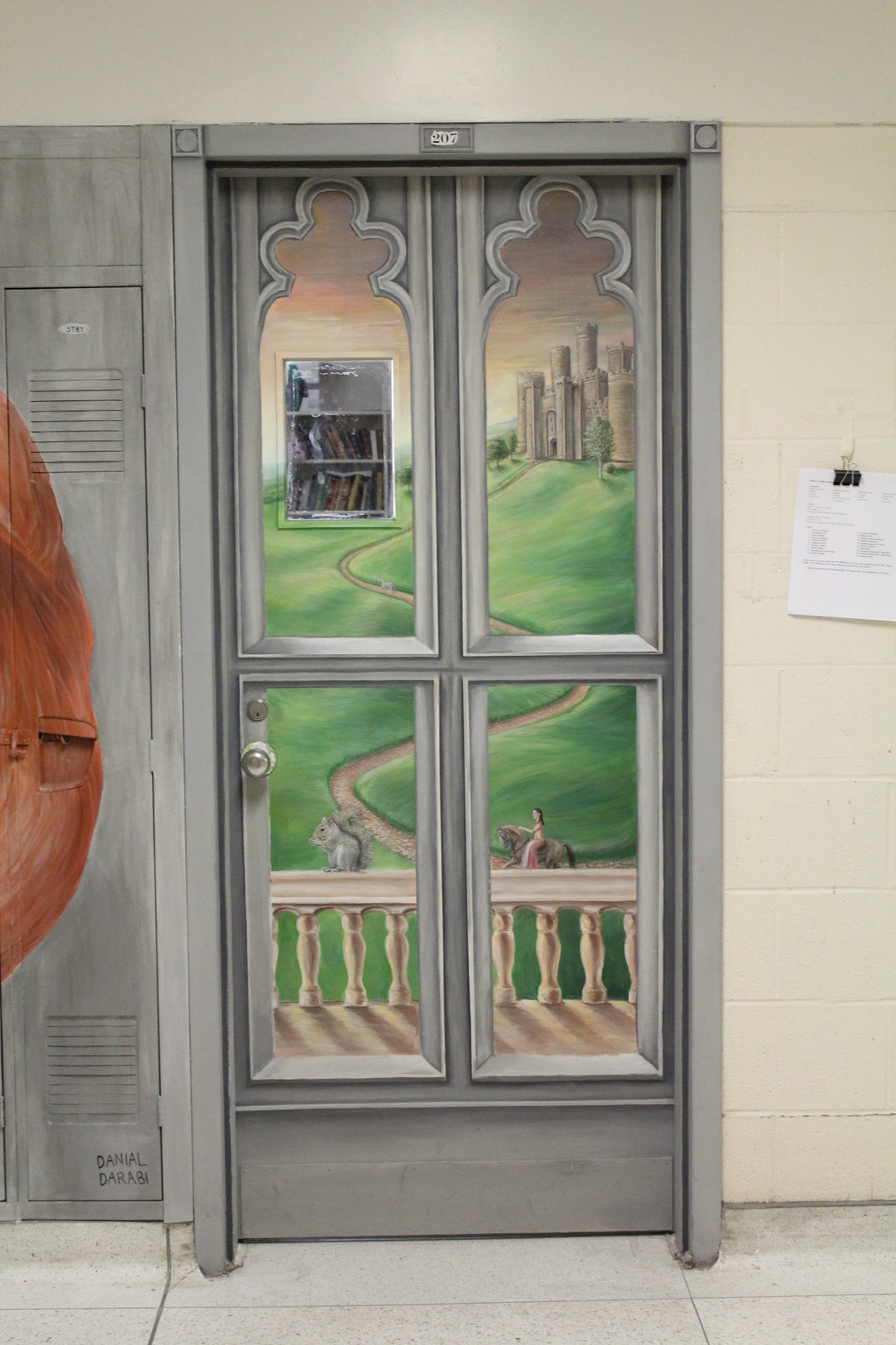 1024x1536 Castle Door Painting By Mimitchki - Door Painting