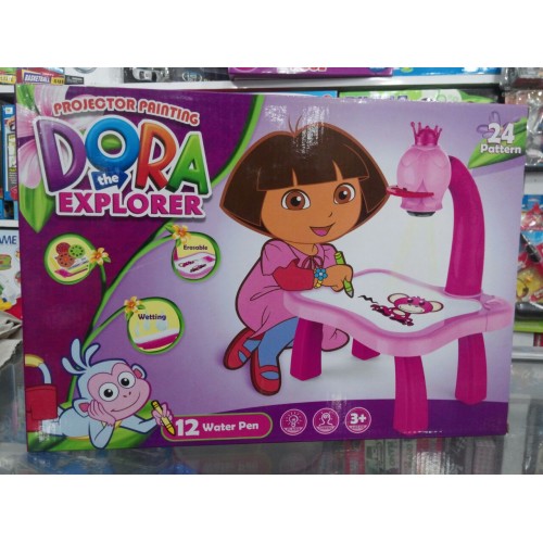 500x500 Dora The Explorer Painting Projector With Lantern Slide, Book - Dora Painting
