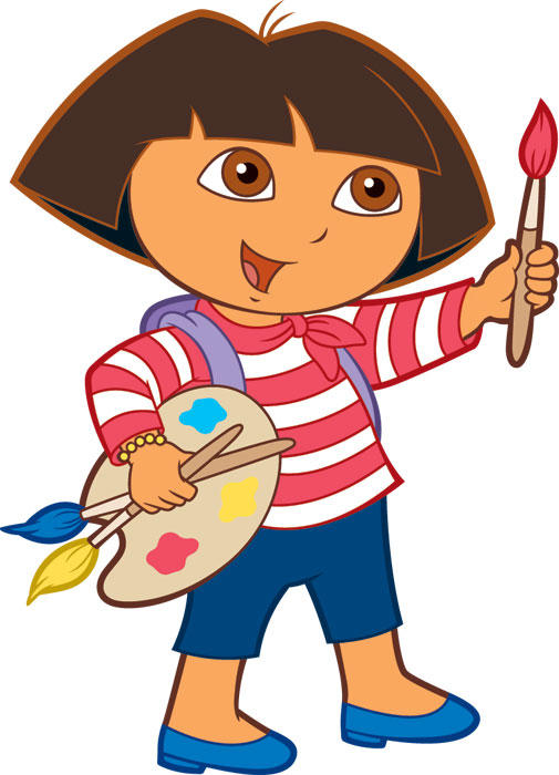505x700 Dora Games,coloring Pages,videos - Dora Painting