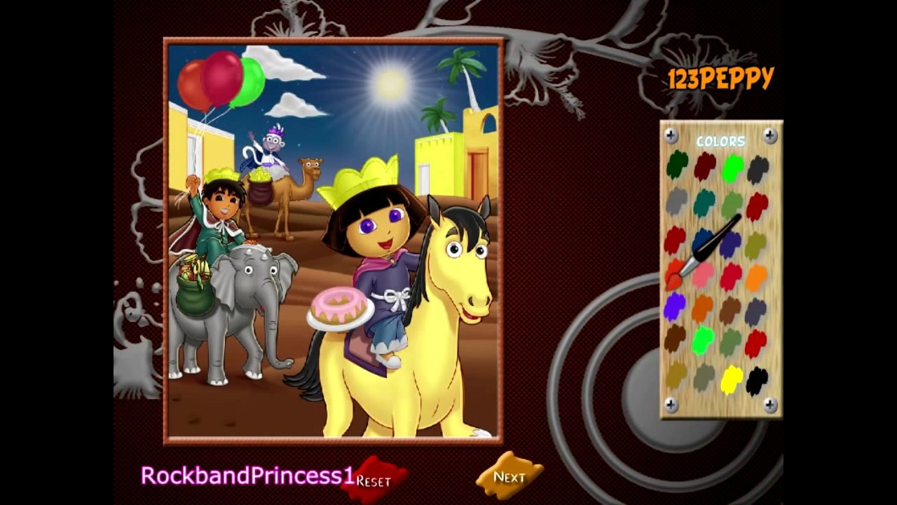 Dora Painting Games at PaintingValley.com | Explore collection of Dora