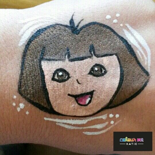 540x540 Dora The Explorer Face Painting Design Colourmekatie Face - Dora The Explorer Painting