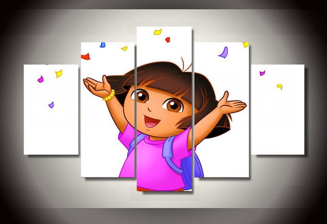 640x439 Artistic Originality Indoor Art Abstract Indoor Decor E 2 Dora - Dora The Explorer Painting