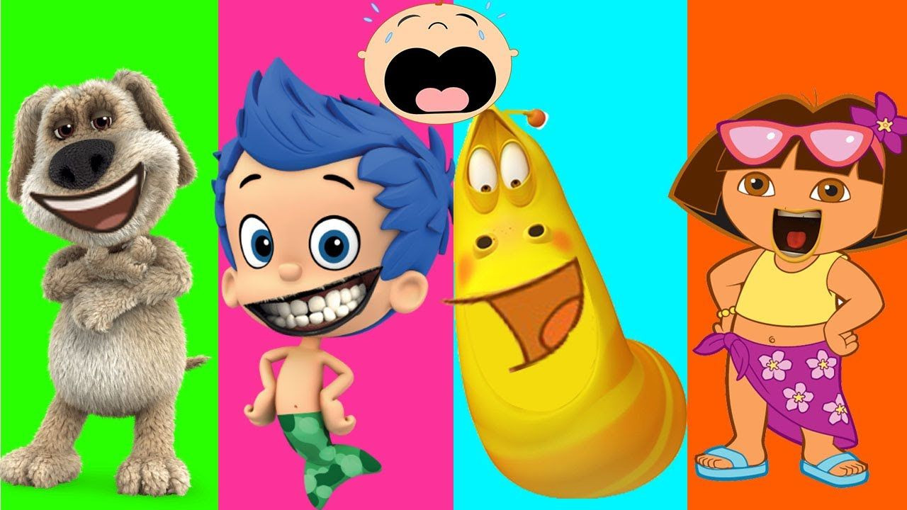 1280x720 Bubble Guppies Colors Elegant Wrong Mouths Learn Colors Gil Bubble - Dora The Explorer Painting