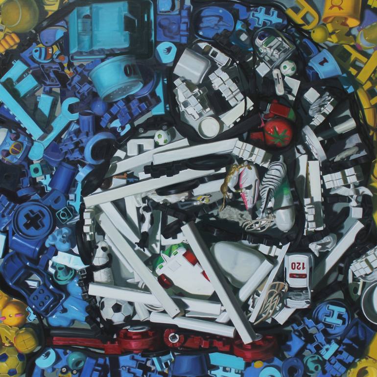 770x770 Saatchi Art Doraemon Painting By Wonje Kang - Doraemon Painting