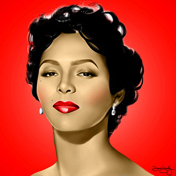 350x350 Davonte Bailey Artwork For Sale Cleveland Oh United States Dorothy - Dorothy Dandridge Painting