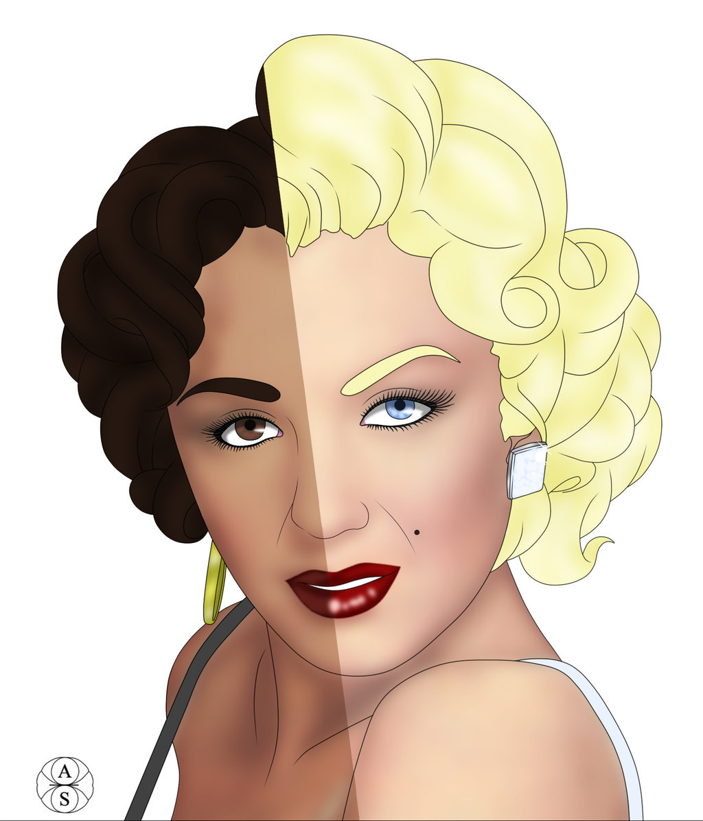 1024x1196 Marilyn Monroe And Dorothy Dandridge By Ae Viatrix - Dorothy Dandridge Painting