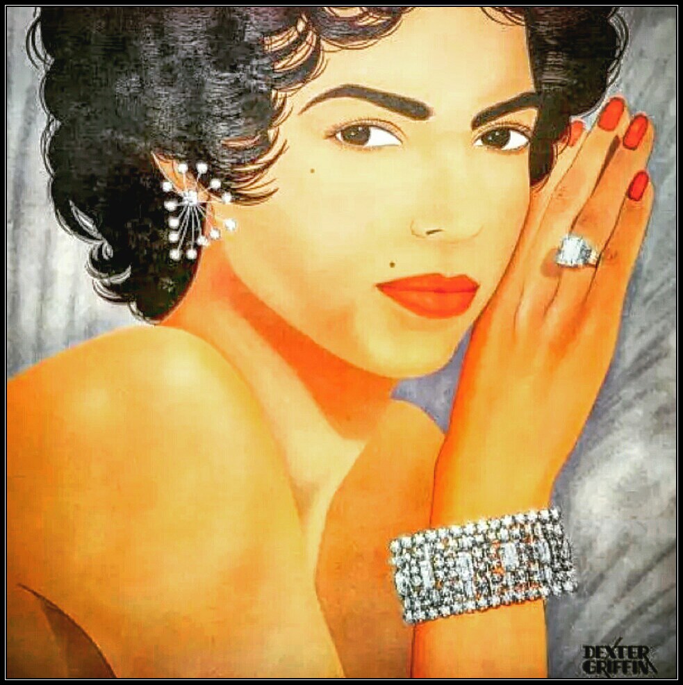 983x986 Artist Dexter Griffin Extraordinaire Socialbilitty - Dorothy Dandridge Painting