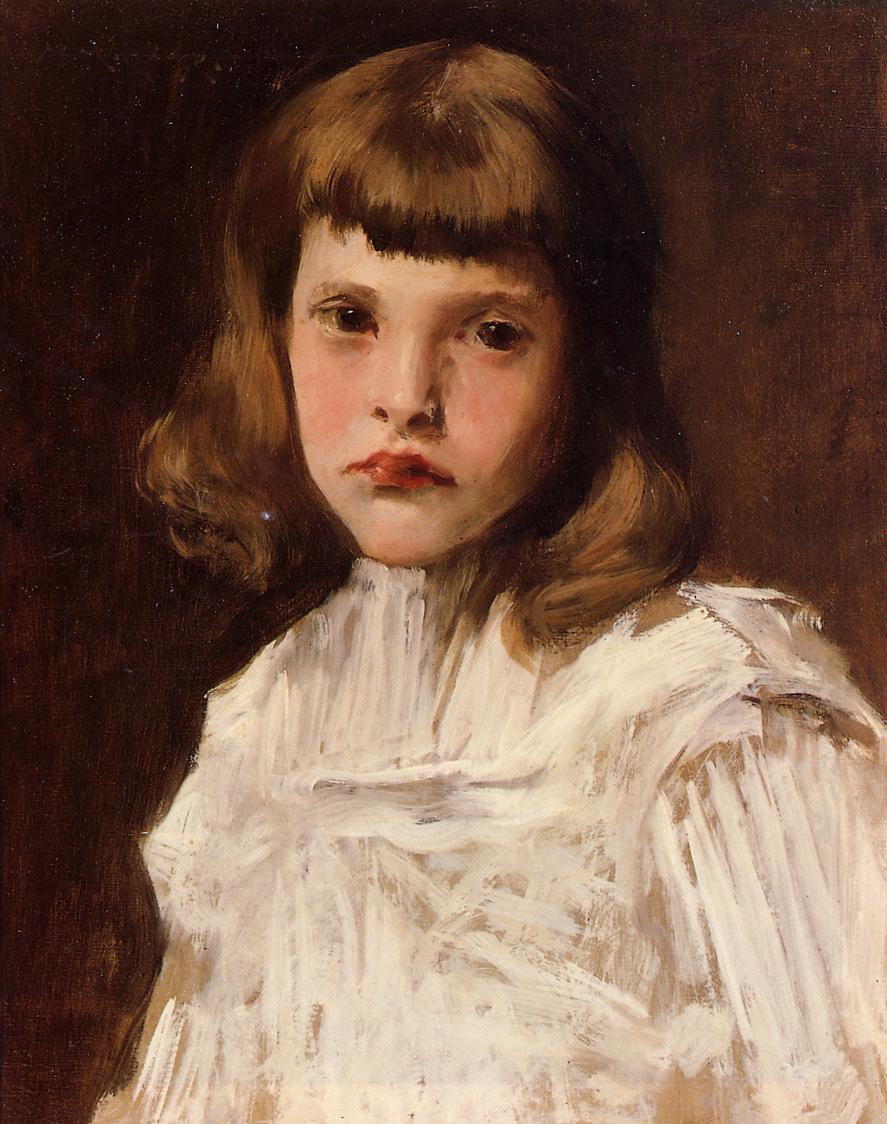 887x1124 Portrait Of Dorothy Painting William Merritt Chase Oil Paintings - Dorothy Painting