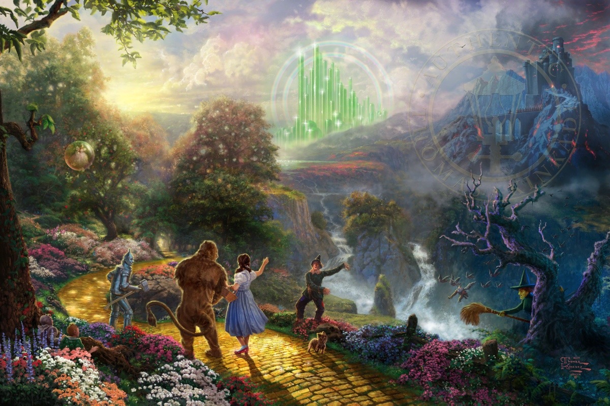 1200x800 Dorothy Discovers Emerald City Limited Edition Art - Dorothy Painting