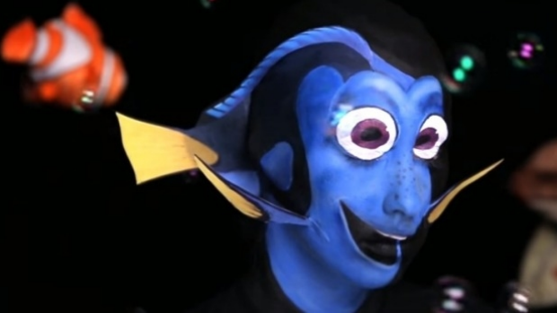 620x349 Face Painting Video How To Paint Your Child's Face Like Dory - Dory Painting