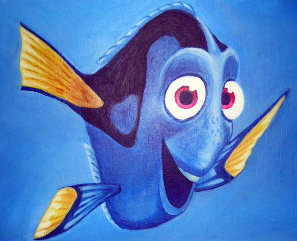 583x473 Zoom In Dory By Emmi83 - Dory Painting