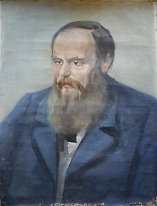229x300 Russian Ukrainian Soviet Oil Painting Realism Portrait Writer - Dostoevsky Painting