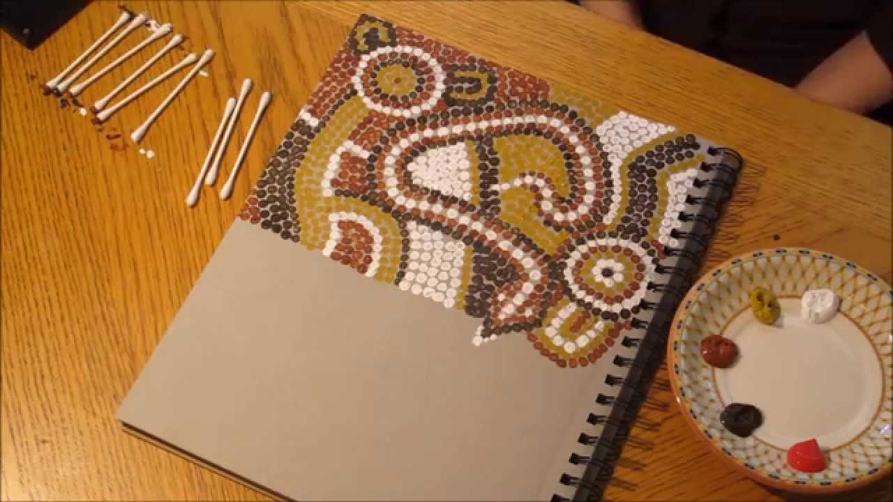 1280x720 Speed Painting Aboriginal Dot Art - Dot Art Painting