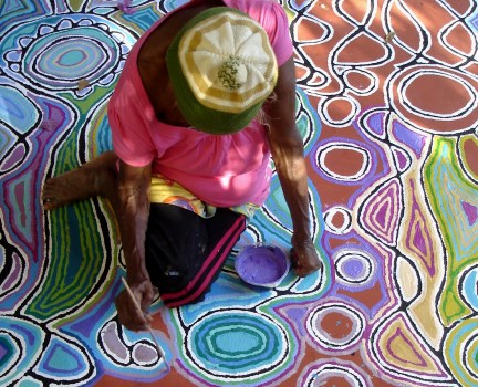 432x350 Aboriginal Dot Painting Overview - Dot Art Painting