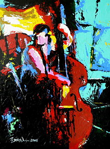 221x300 Double Bass Paintings Fine Art America - Double Bass Painting