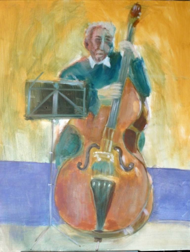 Double Bass Painting At PaintingValley Com Explore Collection Of   Double Bass Painting 23 