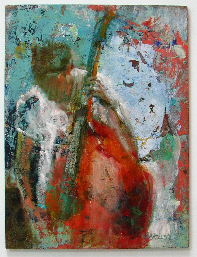 800x1044 Contrabajo.double Bass By Ana7hema - Double Bass Painting