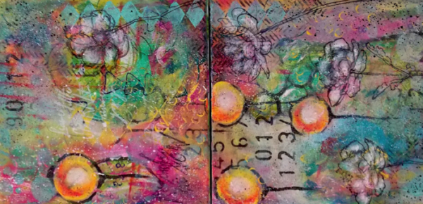 600x290 Double Canvas Intuitive Painting Mixed Media Art Tutorials - Double Canvas Painting