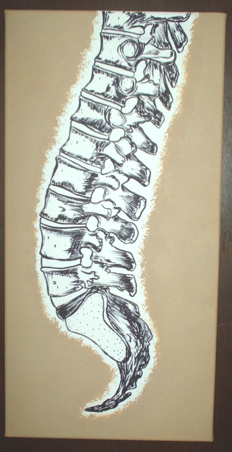 770x1500 Double Canvas Spine Painting Single Color Background - Double Canvas Painting