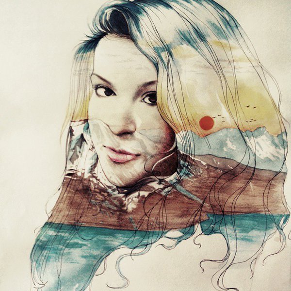 600x600 Illustration - Double Exposure Painting