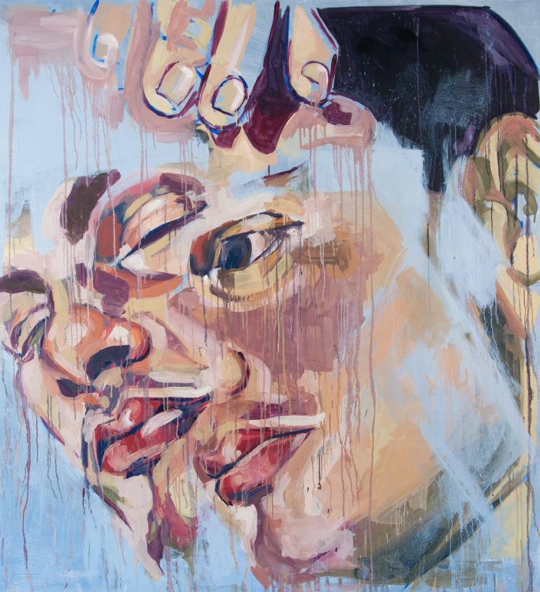 770x843 Saatchi Art Double Exposure Painting By Mia Cathcart - Double Exposure Painting
