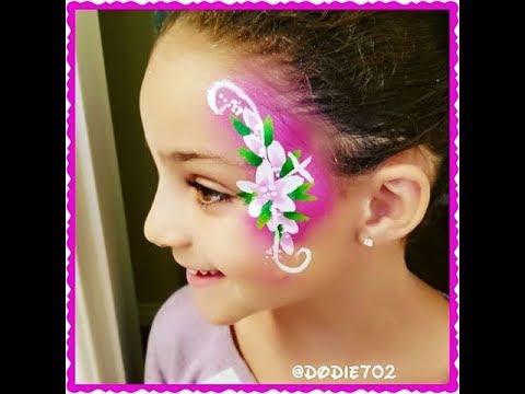 480x360 Easy Double Dipped Flower Face Painting Tutorial - Double Face Painting